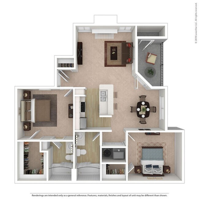 Floorplan - Waters Edge Villas Apartments