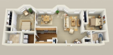 2BR/2BA - Stonegate Apartments