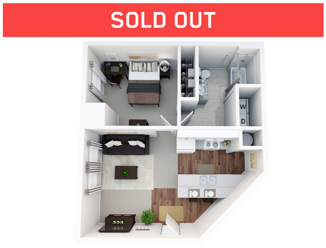 1.3 One Bedroom Sold Out - Statehouse Norwich