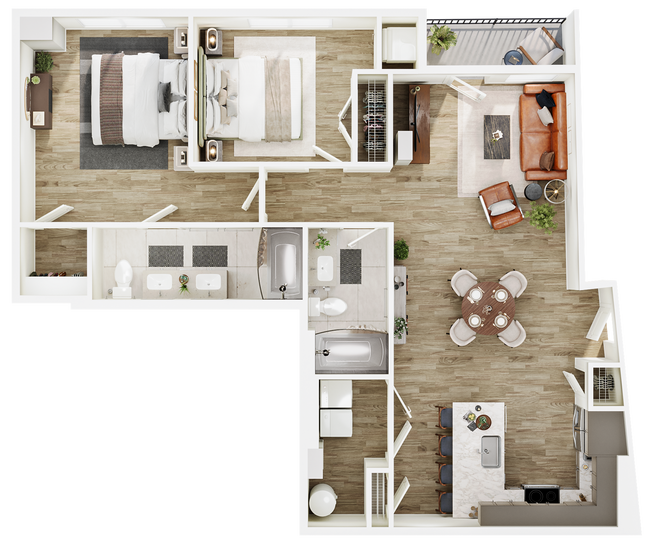 Floorplan - The Seventeen Hundred on East