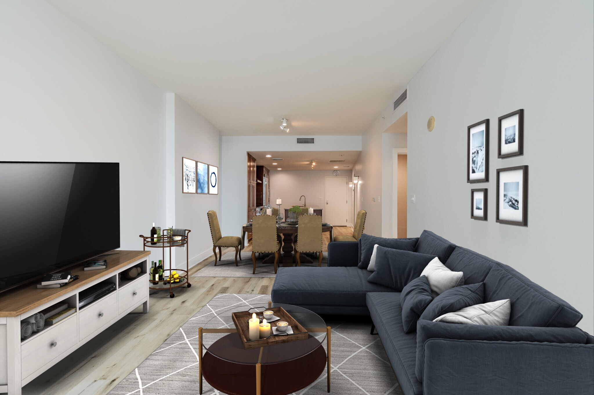 Living room virtual staging - 1120 E Kennedy Blvd