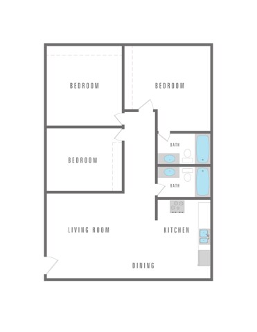 3 Bedroom 2 Bath - Corona del Sol