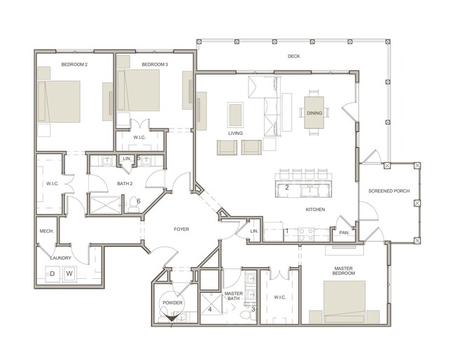 WaterWalk at Shelter Cove Towne Centre - C1 - 2 Beds - 2 Baths - 1947 Sq. ft. - WaterWalk at Shelter Cove Towne Centre