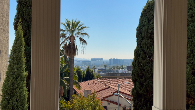 View from elevator - 8455 Fountain Ave