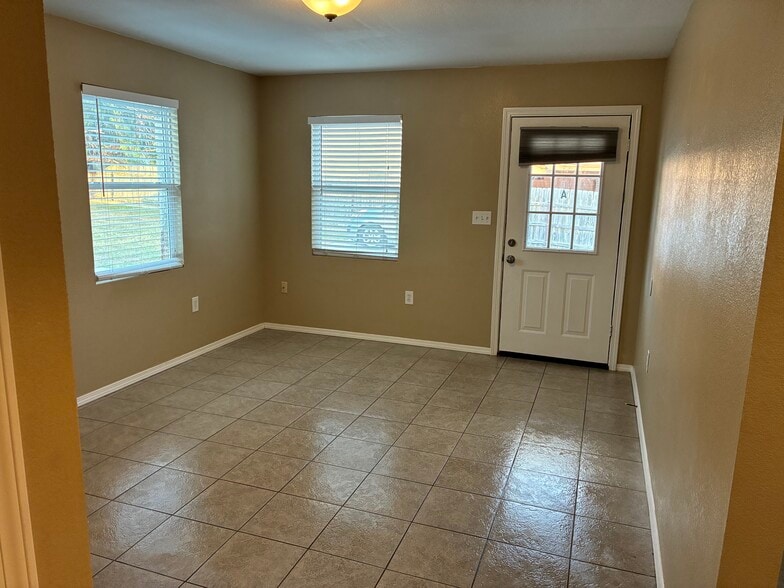 Living Room view of Front Door - 1109 Cedar Dr