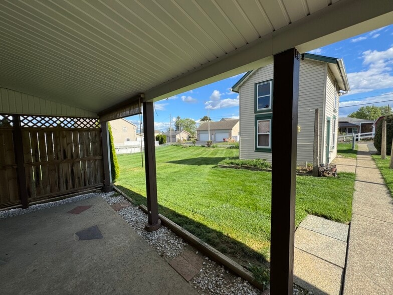 Rear Portch overlooking yard - 2214 Main St