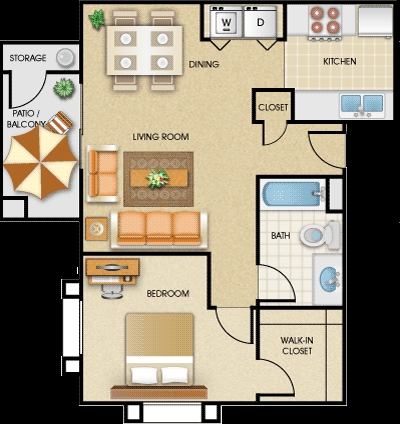 1BR/1BA - Colores Del Sol