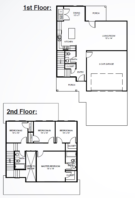 4 Bed 2.5 Bath - Orange Navy