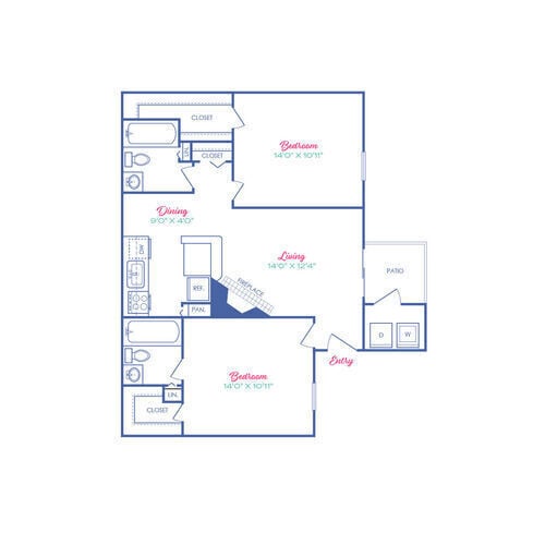 Floorplan - Sagamore Apartment Homes