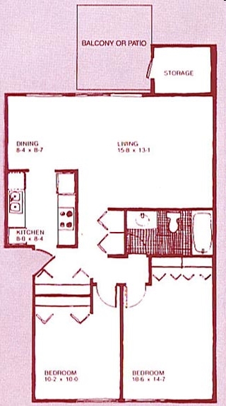 2BR/2BA - South Glen