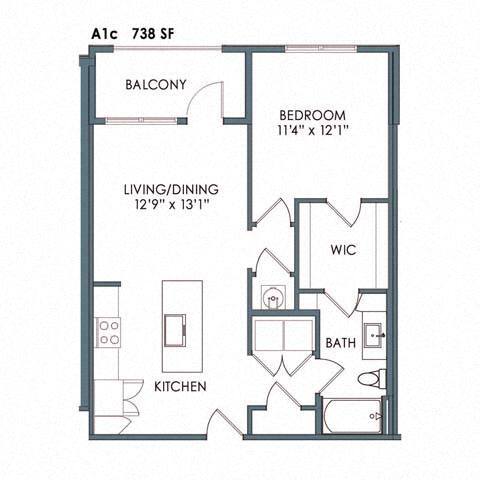 Floorplan - Meeder Flats Apartment Homes