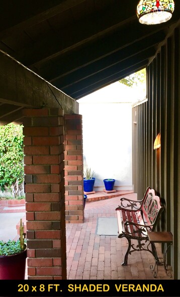 20 x 8 ft Shaded Veranda for Relaxation and Morning Coffee. - 23604 Vía Fuente