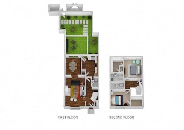 Floorplan - Indian Creek Apartments and Townhomes