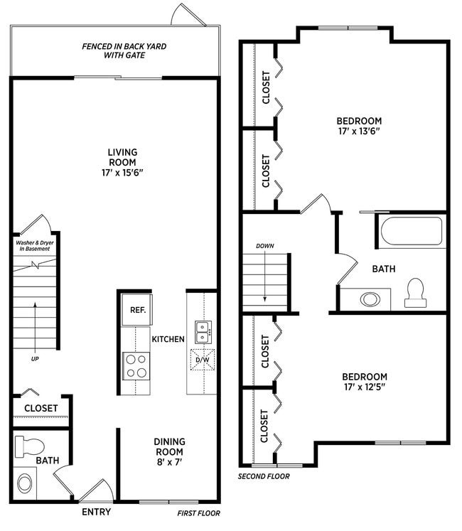 Floorplan - Carriage Hill East Apartments and Townhomes
