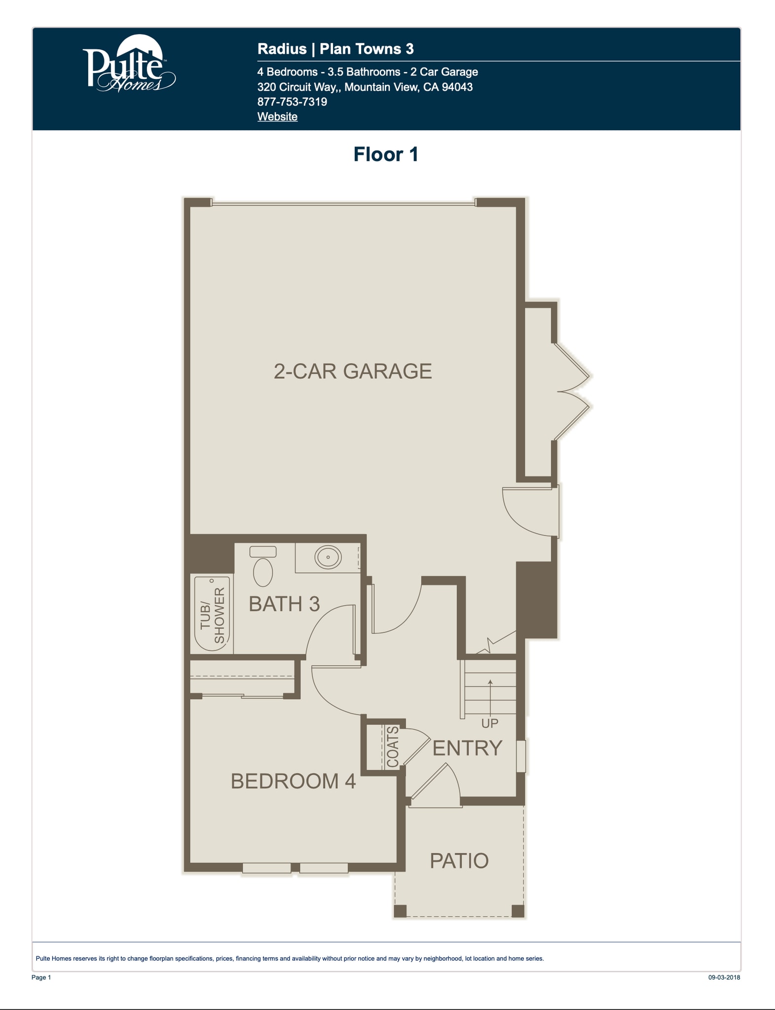 Floor Plan 1st FL - 3900 Degree Ln