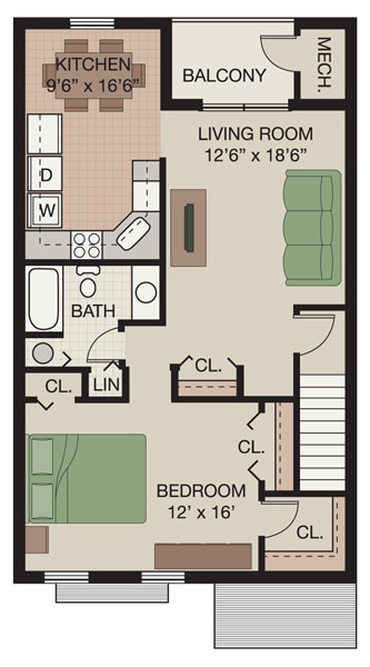 Floorplan - Chaddwell Apartments