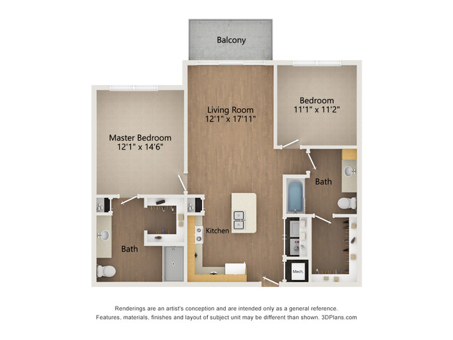 Floorplan - The Flats at Pond Gap