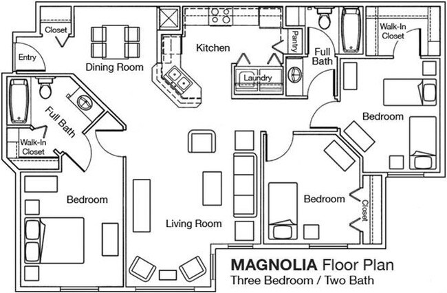Floorplan - Woodridge Apartments