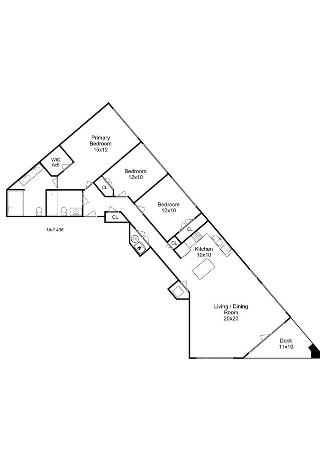 Floorplan - 3101 N Milwaukee Ave
