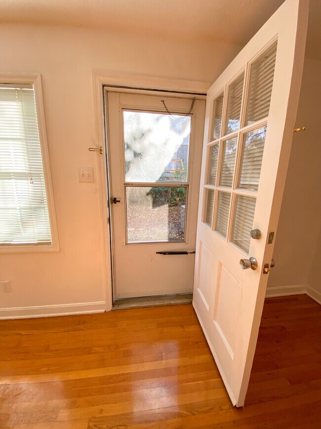 back door off main room to small patio - 506 N Greensboro St