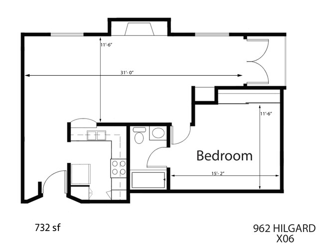 Floorplan - Chateau Hilgard