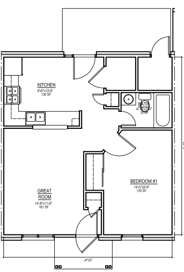 1BR/1BA - Moccasin Run