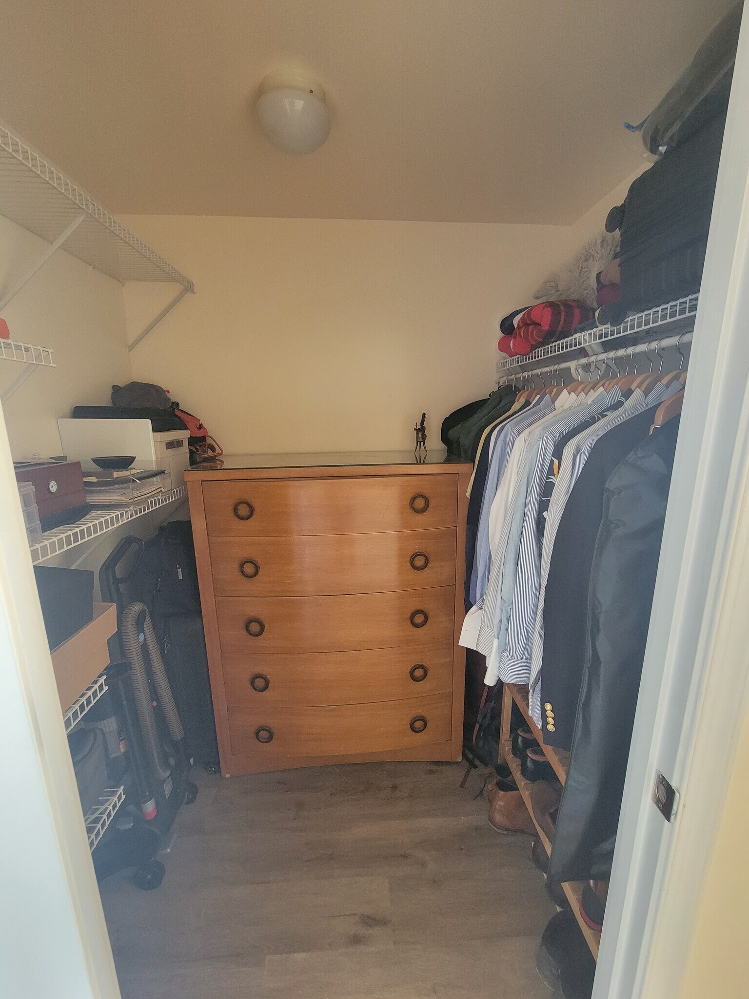 Walk-in closet in bedroom 1 - 555 Massachusetts Ave NW