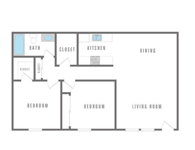 2 Bedroom 1 Bath - Emerald Park