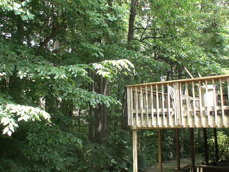 Deck with wooded view - 10651 Pine Haven Ter