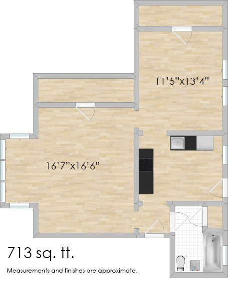 Floorplan - 130-142 N. Humphrey Ave.