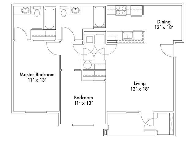 Floorplan - Scriber Creek Apartments