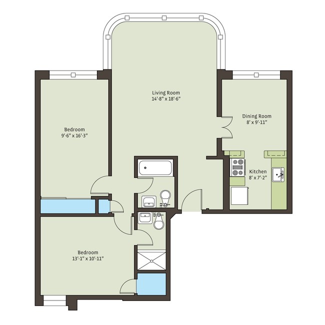 Floorplan - 5337 S. Hyde Park Boulevard