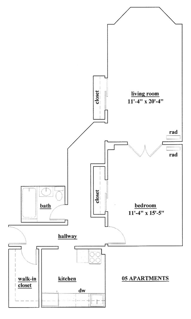 Floorplan - Palace Court Apartments LLC.