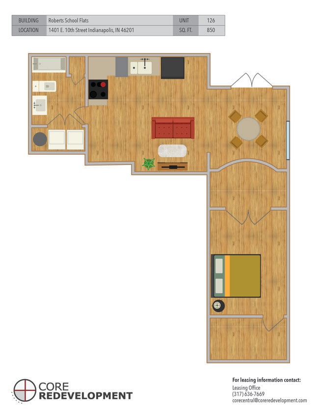 Floorplan - Roberts School Flats