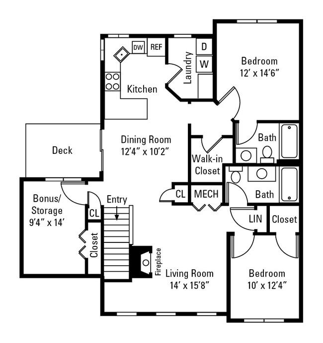 Floorplan - Villas of Victor and Regency Townhomes