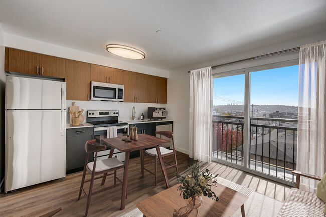 Green Lake 1 Floorplan Kitchen - Arrive Belay & Arrive Noba
