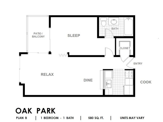 Floorplan - Oak Park (South Bldg)