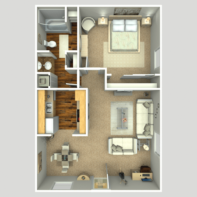 Floorplan - Riverview Apartments