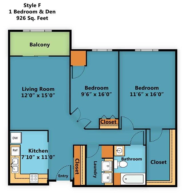 2 bedroom 1 bathroom - Summerfield of Ada