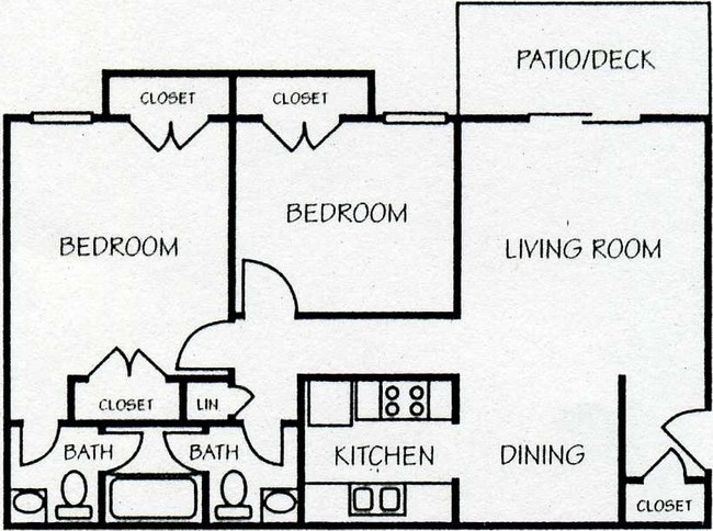 2BR/1.5BA - Raible Place Apartments