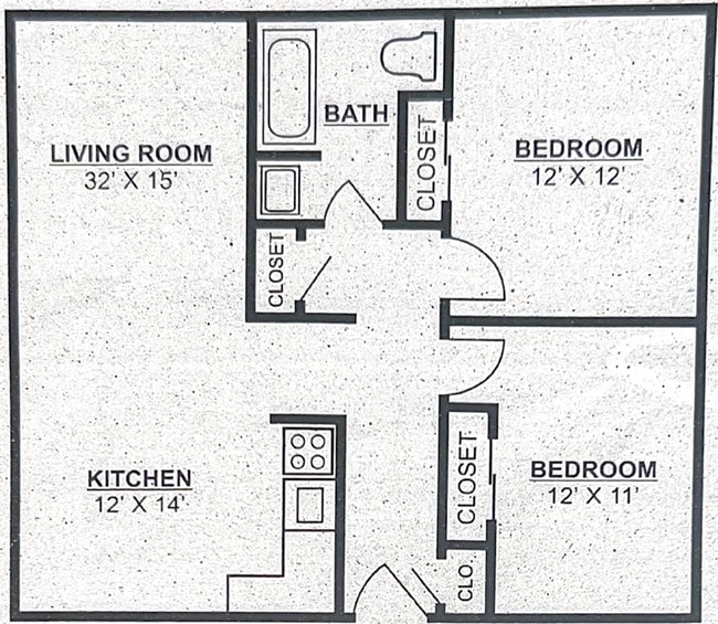 Floorplan - Oak Ridge Apartments