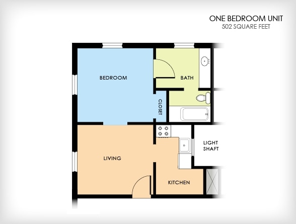 1BR/1BA - The Dresden