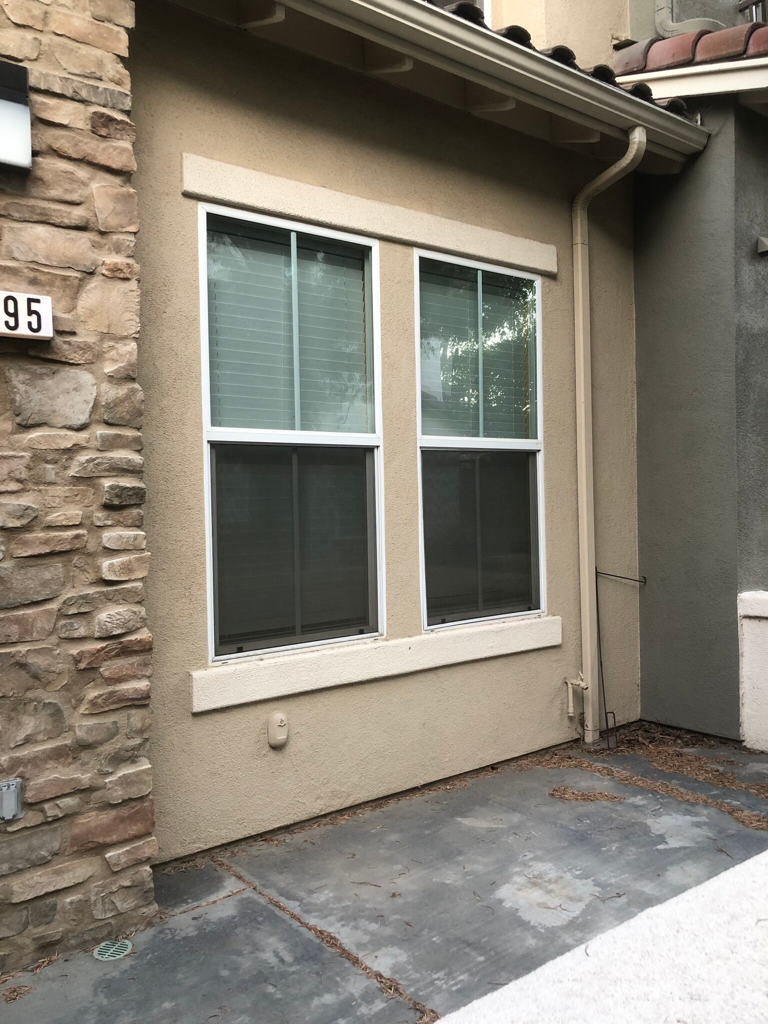 Patio area for townhome . - 6395 Delgado Ln