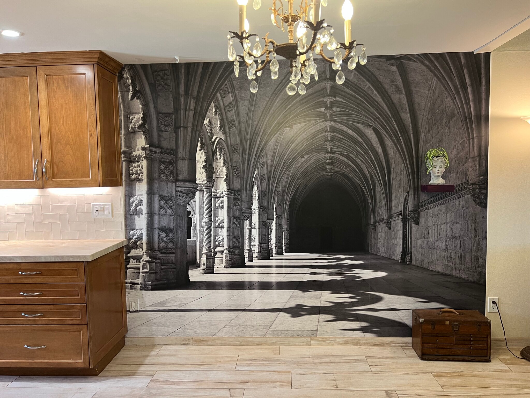 Lisbon Monastery mural - 17738 Valle de Lobo Dr