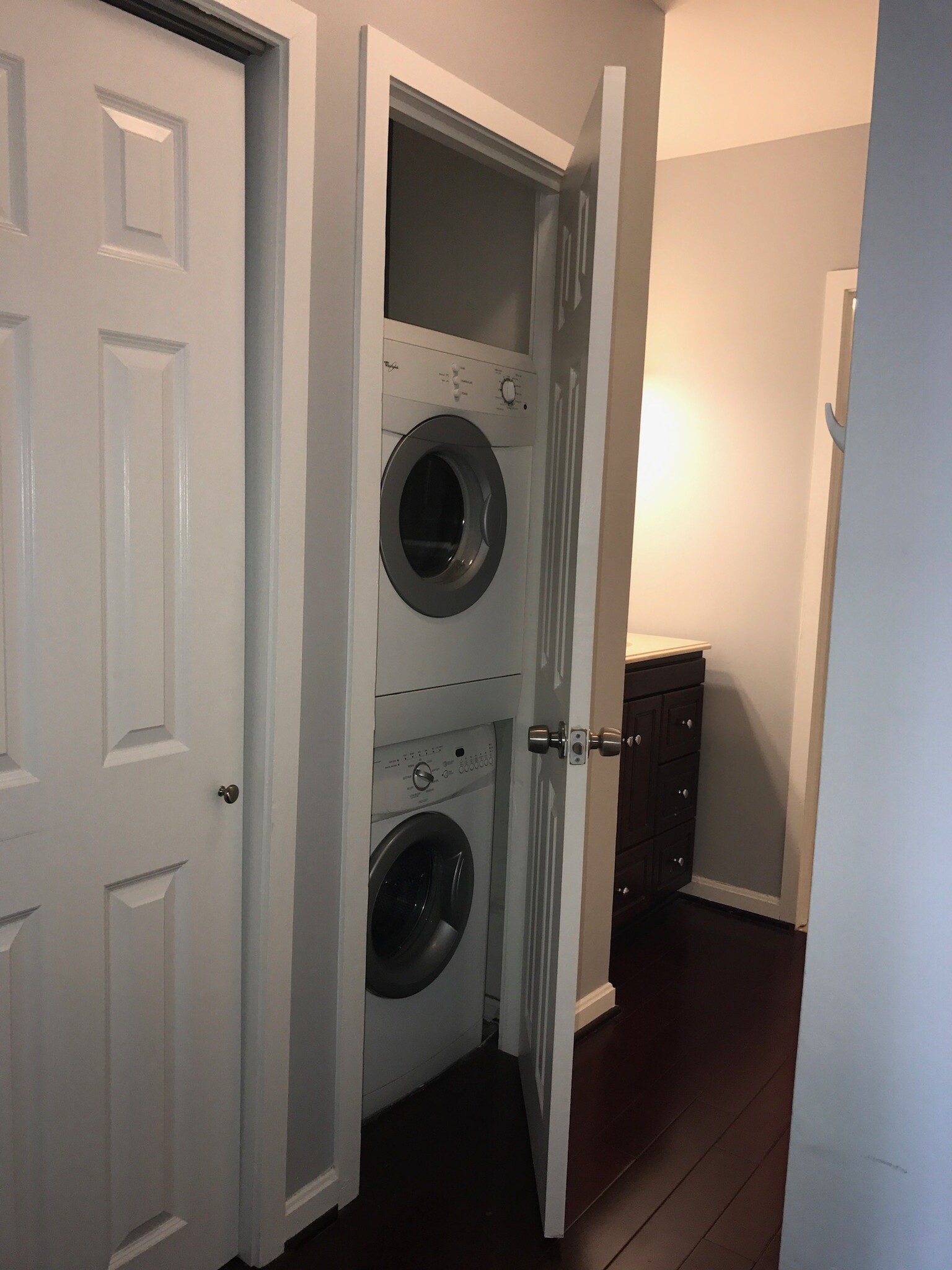 Washer and Dryer conveniently located near master bathroom - 1200 23rd Street Northwest