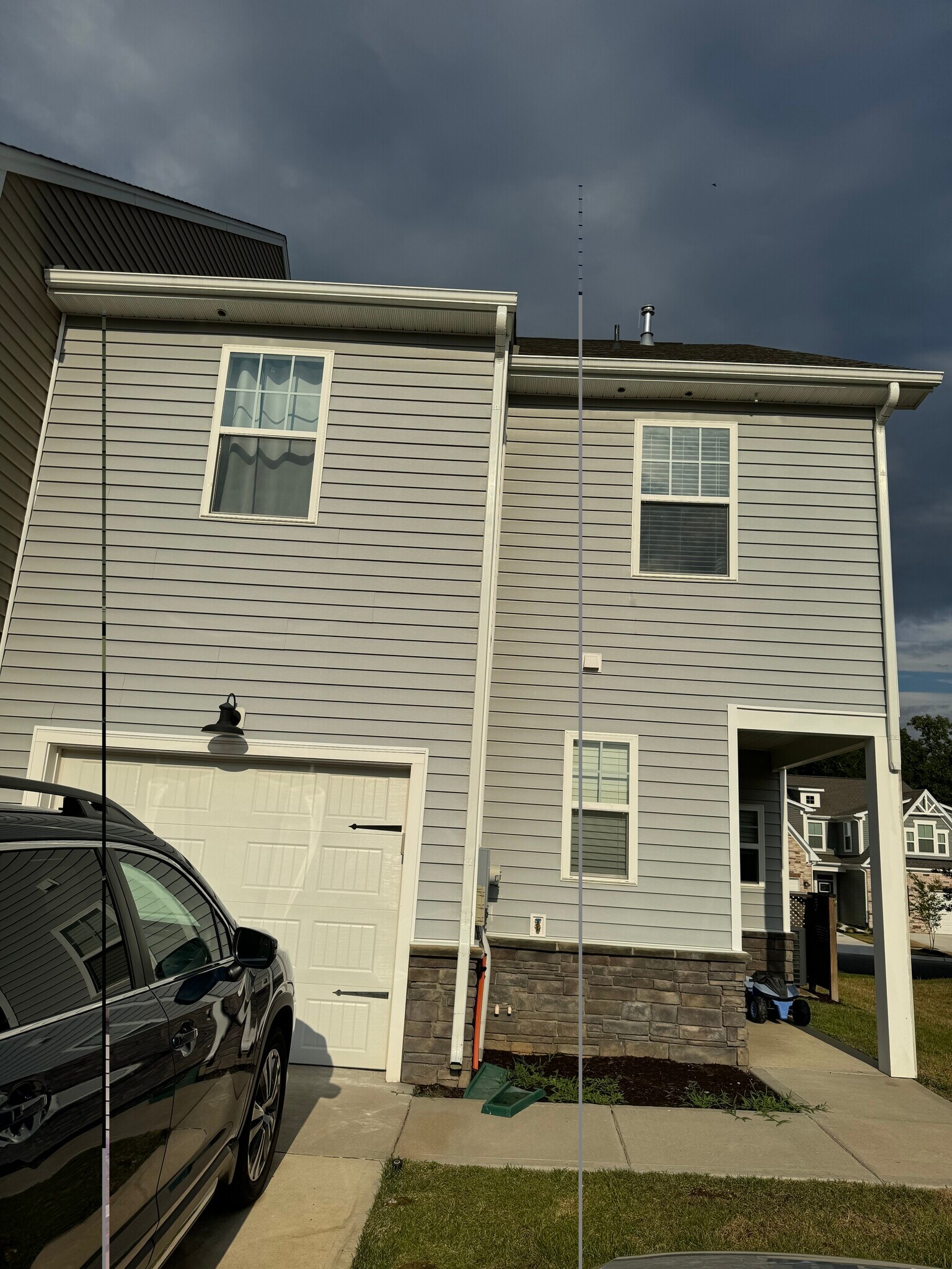 Attached 1-car garage and driveway off of back alleyway - 7820 Vermeil St