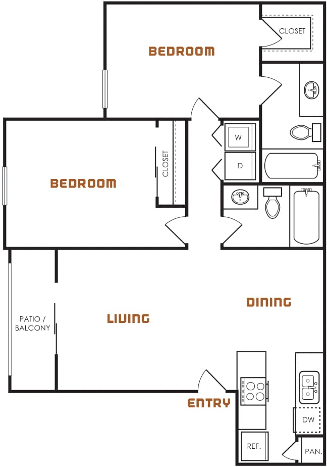 Floorplan - Emmitt Luxury Apartments