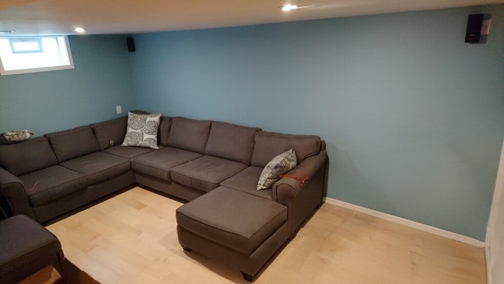 Basement family room - 224 Colonial Ave