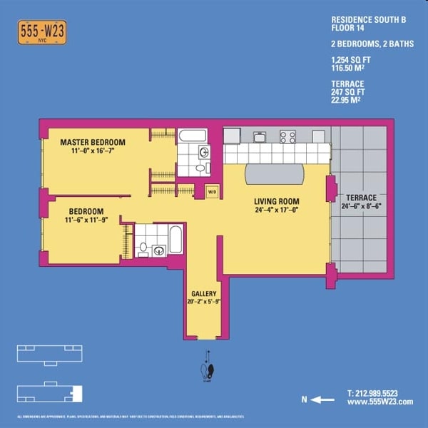 Floorplan - 555 West 23rd Street