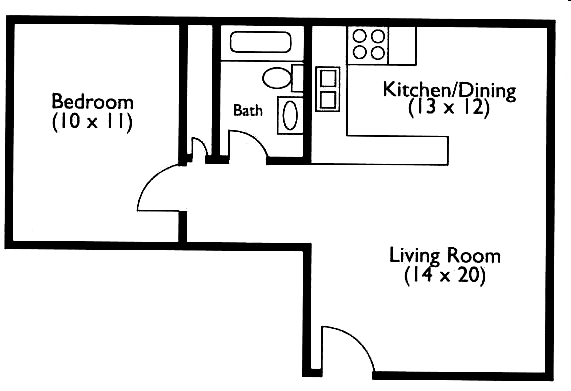 Floorplan - Village Manor Apartments